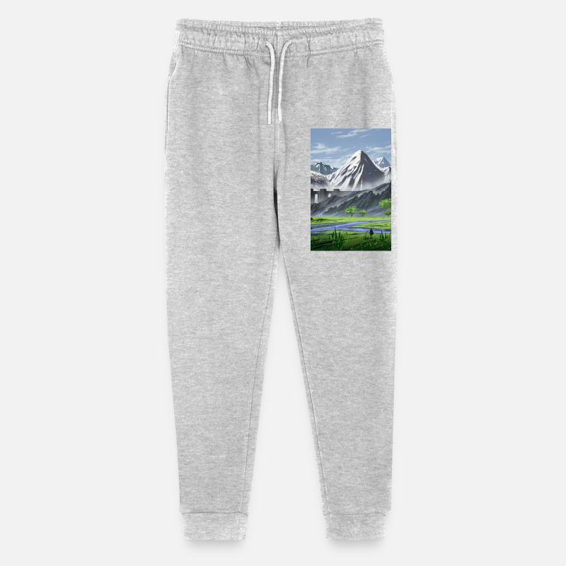 Montagnes alpines et vallée paisible - Pantalon de jogging bio Mini Mover Stanley/Stella Ado  - gris chiné