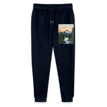 Bergsee im Abendlicht - Stanley/Stella Teenager Bio Jogginghose Mini Mover  - Navy - Vorne