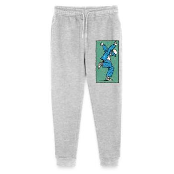 Danseur masculin #5 - Pantalon de jogging bio Mini Mover Stanley/Stella Ado  - gris chiné - Devant