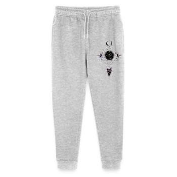 Lunar Sigil Circle of Arcane Geometry - Stanley/Stella Mini Mover Teen Organic Jogging Trousers  - heather grey - Front