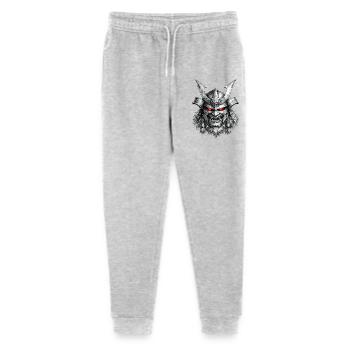 Samurai Mask Warrior Japanese Demon Art - Stanley/Stella Mini Mover Teen Organic Jogging Trousers  - heather grey - Front