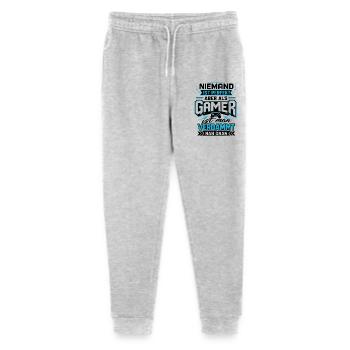 Niemand ist perfekt aber als Gamer - Stanley/Stella Teenager Bio Jogginghose Mini Mover  - Grau meliert - Vorne
