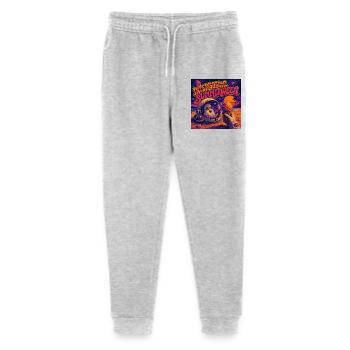 Summerween Astronaut Ghost Sci Fi Halloween Fans - Stanley/Stella Mini Mover Teen Organic Jogging Trousers  - heather grey - Front