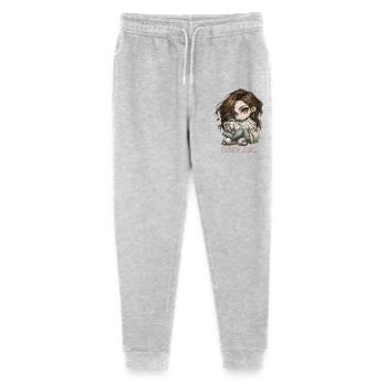 Cozy Girl Chibi Cocoa Winter Gift - Stanley/Stella Mini Mover Teen Organic Jogging Trousers  - heather grey - Front