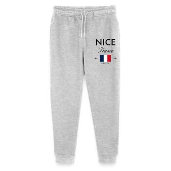 Nice France Coordinates Travel Souvenir - Stanley/Stella Mini Mover Teen Organic Jogging Trousers  - heather grey - Front