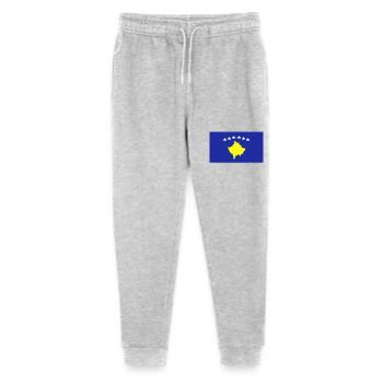 Kosovo Flag - Stanley/Stella Mini Mover Teen Organic Jogging Trousers  - heather grey - Front