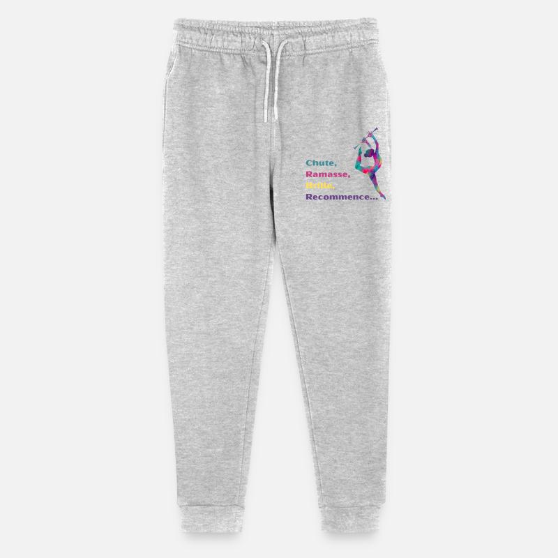 Chute-_Ramasse-_Recommence-- - Pantalon de jogging bio Mini Mover Stanley/Stella Ado - gris chiné