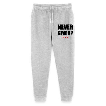 Gib niemals Schwarz/Rot auf - Stanley/Stella Teenager Bio Jogginghose Mini Mover  - Grau meliert - Vorne