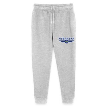 Nebraska Fan T-Shirt – Perfekt für Fans! - Stanley/Stella Teenager Bio Jogginghose Mini Mover  - Grau meliert - Vorne