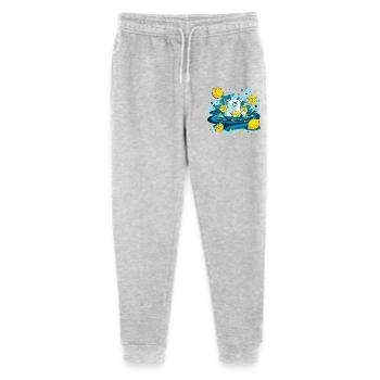 Lemon bear in the water bubble - Stanley/Stella Mini Mover Teen Organic Jogging Trousers  - heather grey - Front