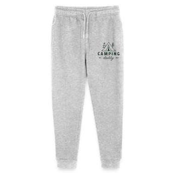 Camping Papa Papa Camper Vater Waldliebhaber Grün - Stanley/Stella Teenager Bio Jogginghose Mini Mover  - Grau meliert - Vorne
