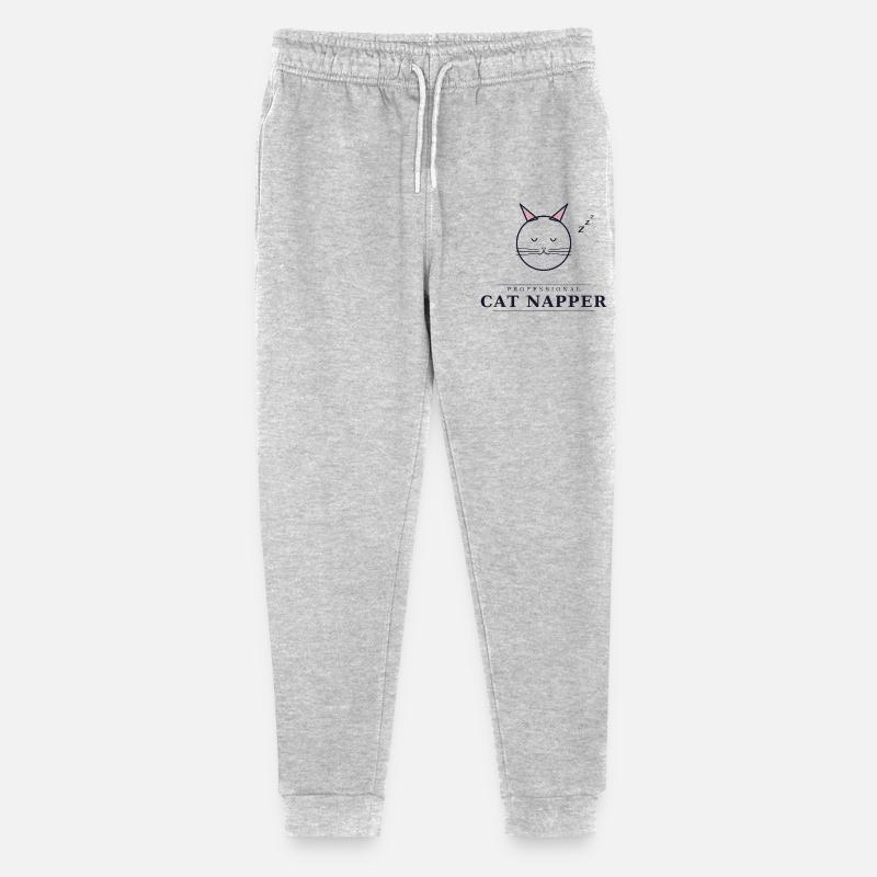 Somnieuse professionnelle de chats - Pantalon de jogging bio Mini Mover Stanley/Stella Ado - gris chiné