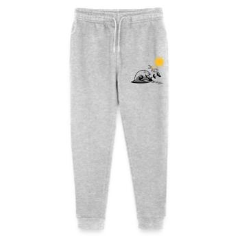 Schneekugel mit Sonnenblume und Sonne - Stanley/Stella Teenager Bio Jogginghose Mini Mover  - Grau meliert - Vorne