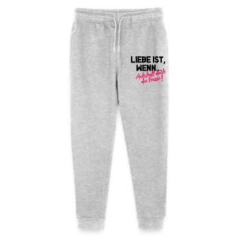 Ach halt doch die Fresse – Fun Shirt - Stanley/Stella Teenager Bio Jogginghose Mini Mover  - Grau meliert - Vorne