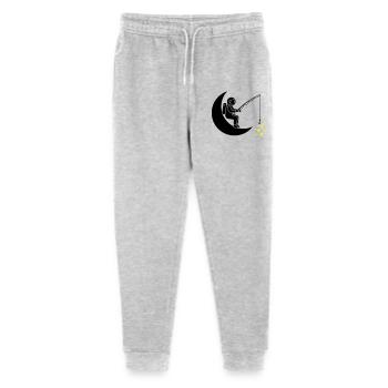 Astronaut Fishing Star Moon - Stanley/Stella Mini Mover Teen Organic Jogging Trousers  - heather grey - Front