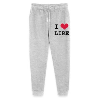I Love Lire - Pantalon de jogging bio Mini Mover Stanley/Stella Ado  - gris chiné - Devant