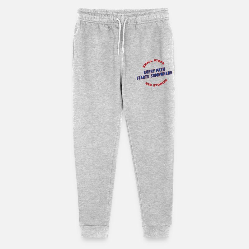 Chaque chemin commence quelque part - Pantalon de jogging bio Mini Mover Stanley/Stella Ado  - gris chiné