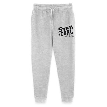 Stay Cool – Funny design with a motivational saying - Stanley/Stella Mini Mover Teen Organic Jogging Trousers  - heather grey - Front