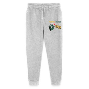 Couple parfait : nuage et parapluie - Pantalon de jogging bio Mini Mover Stanley/Stella Ado  - gris chiné - Devant