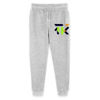 Neon Lime Abstract Glyph - Stanley/Stella Mini Mover Teen Organic Jogging Trousers  - heather grey - Front