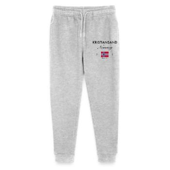 Kristiansand Norway Coordinates Travel Souvenir - Stanley/Stella Mini Mover Teen Organic Jogging Trousers  - heather grey - Front