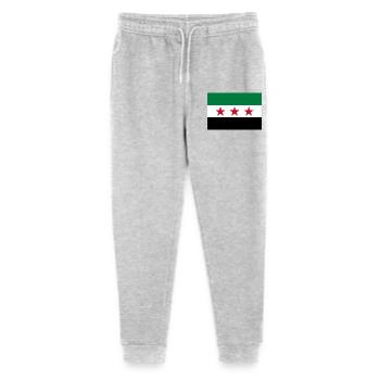 Drapeau étoile vert blanc noir - Pantalon de jogging bio Mini Mover Stanley/Stella Ado  - gris chiné - Devant