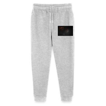 Oranger Halloween Schädel Glow - Stanley/Stella Teenager Bio Jogginghose Mini Mover  - Grau meliert - Vorne