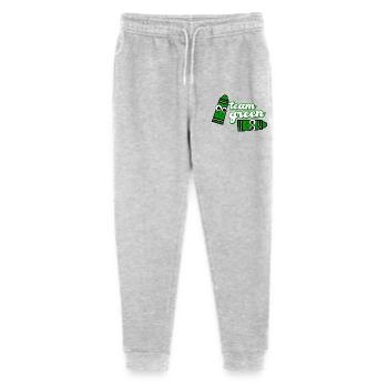 Smiling Crayon Green Team - Stanley/Stella Mini Mover Teen Organic Jogging Trousers  - heather grey - Front