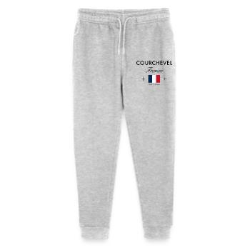 Courchevel, France, coordinates, travel, souvenir - Stanley/Stella Mini Mover Teen Organic Jogging Trousers  - heather grey - Front