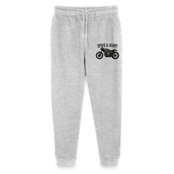 Speed And Glory - Moto vintage - Pantalon de jogging bio Mini Mover Stanley/Stella Ado  - gris chiné - Devant