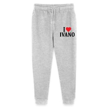 Name T-Shirt I love Ivano Geschenk T-Shirt - Stanley/Stella Teenager Bio Jogginghose Mini Mover  - Grau meliert - Vorne