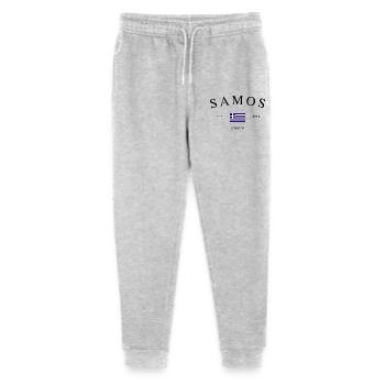 Samos Greece – Holiday Souvenir & Gift - Stanley/Stella Mini Mover Teen Organic Jogging Trousers  - heather grey - Front