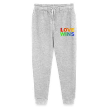 Love Wins Regenbogen  - Stanley/Stella Teenager Bio Jogginghose Mini Mover  - Grau meliert - Vorne