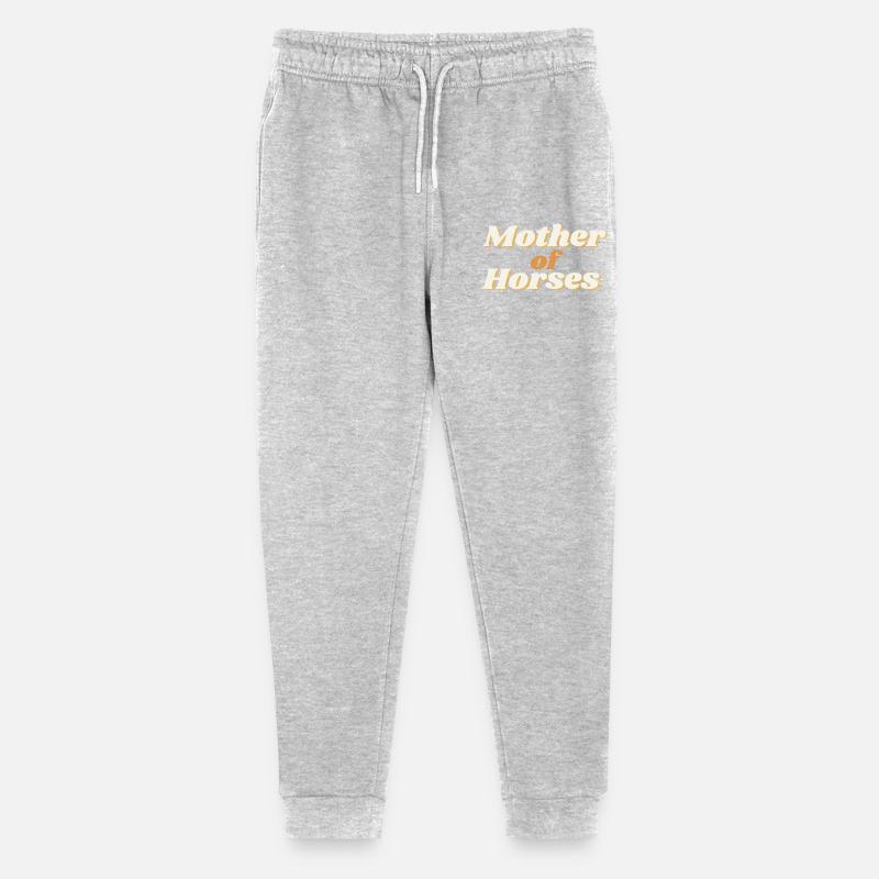 ! Mère des chevaux - Mutter von Pferden - Pantalon de jogging bio Mini Mover Stanley/Stella Ado  - gris chiné