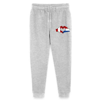 Drapeau Pérou-Hollande, mains en forme de cœur, utilisé - Pantalon de jogging bio Mini Mover Stanley/Stella Ado  - gris chiné - Devant