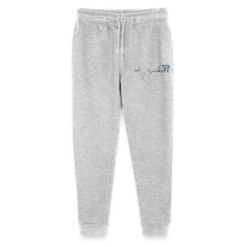 Elefant Pulse T-Shirt - Stanley/Stella Teenager Bio Jogginghose Mini Mover  - Grau meliert - Vorne