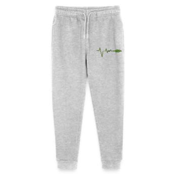Krokodilpuls im Neon-EKG - Stanley/Stella Teenager Bio Jogginghose Mini Mover  - Grau meliert - Vorne