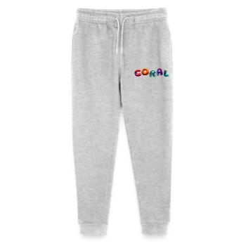 Plein corail coloré - Pantalon de jogging bio Mini Mover Stanley/Stella Ado  - gris chiné - Devant