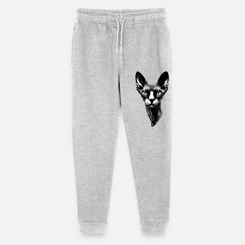 Chat sans poil ridé - Pantalon de jogging bio Mini Mover Stanley/Stella Ado  - gris chiné