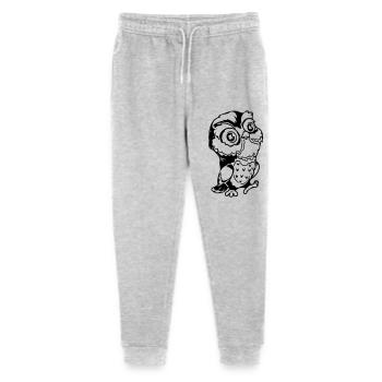 Niedliche Eule - Stanley/Stella Teenager Bio Jogginghose Mini Mover  - Grau meliert - Vorne