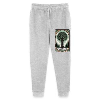 Yggdrasil Norse Tarot Card Style Design - Pantalon de jogging bio Mini Mover Stanley/Stella Ado  - gris chiné - Devant