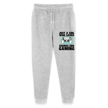 Gamer und Haie: Videospiele & Wasserabenteuer - Stanley/Stella Teenager Bio Jogginghose Mini Mover  - Grau meliert - Vorne