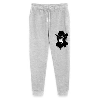 Cowboy Monkey - Stanley/Stella Mini Mover Teen Organic Jogging Trousers  - heather grey - Front