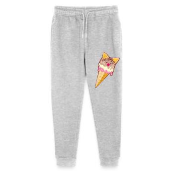 Chats glace - délicieux chocolat gaufres à la vanille fraise - Pantalon de jogging bio Mini Mover Stanley/Stella Ado  - gris chiné - Devant