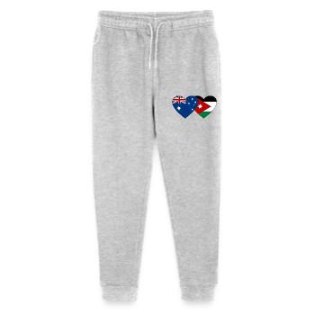 Australia Jordan Flag Heart - Stanley/Stella Mini Mover Teen Organic Jogging Trousers  - heather grey - Front