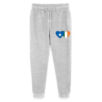 Somalia Irland Flagge Herz - Stanley/Stella Teenager Bio Jogginghose Mini Mover  - Grau meliert - Vorne