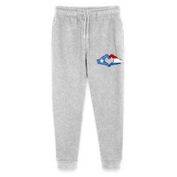 Somalie Hollande drapeau mains forme de coeur utilisé - Pantalon de jogging bio Mini Mover Stanley/Stella Ado  - gris chiné - Devant