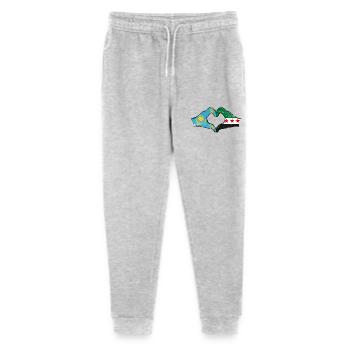 Kazakhstan Syrie Drapeau Mains Coeur Forme Utilisé - Pantalon de jogging bio Mini Mover Stanley/Stella Ado  - gris chiné - Devant