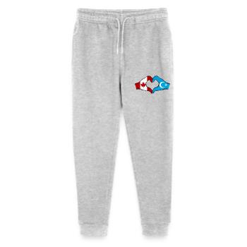 Kanada Uigur Flagge Herzform - Stanley/Stella Teenager Bio Jogginghose Mini Mover  - Grau meliert - Vorne