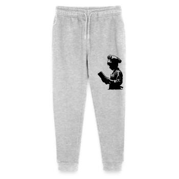 Trainee Baker and Hobby Chef Silhouette Portrait - Stanley/Stella Mini Mover Teen Organic Jogging Trousers  - heather grey - Front